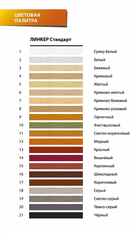 Цветной кладочный раствор Perfekta Линкер Стандарт, упаковка 50 кг, медный 1-15